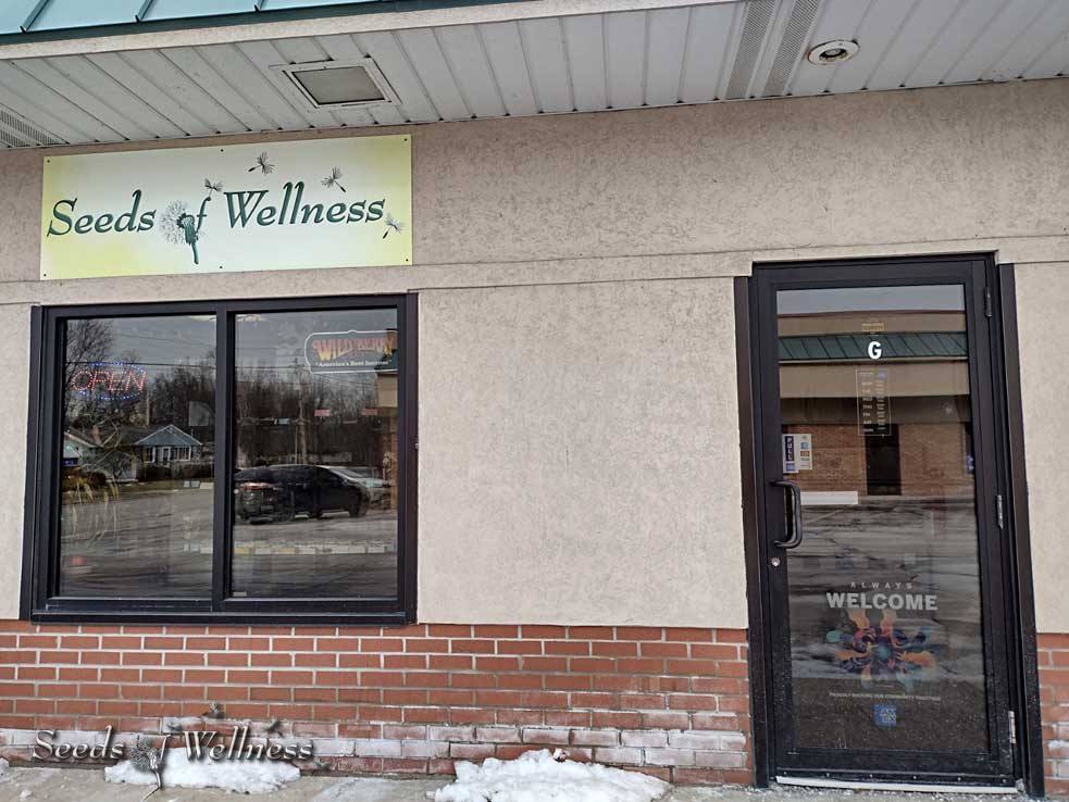 Seeds of Wellness store front in Elyria, OH