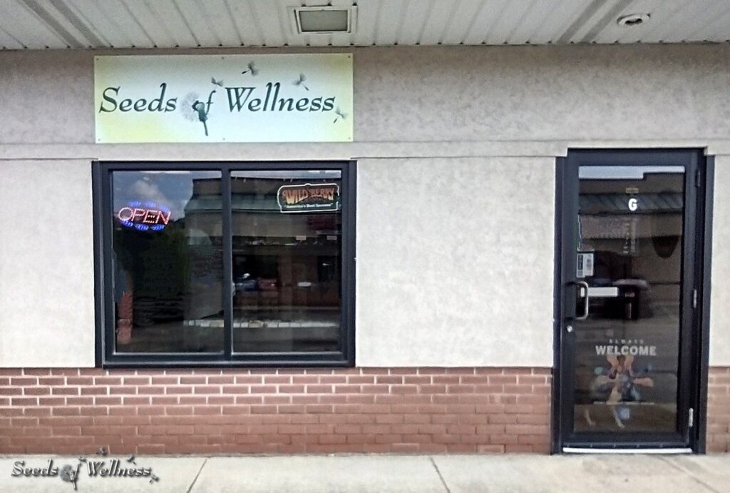 Seeds of Wellness store front at 511 Abbe Rd N, Suite G, Elyria, OH 44035