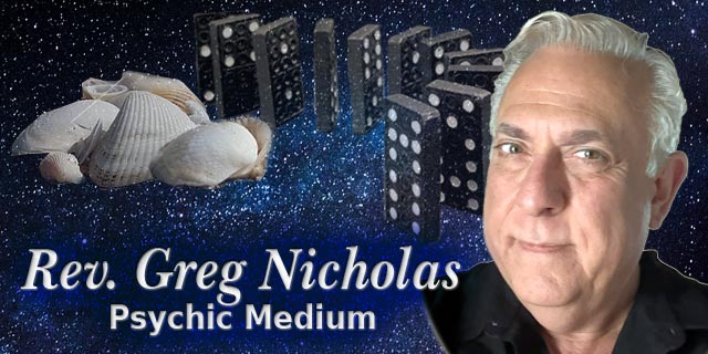 Psychic medium Rev. Greg Nicholas at Seeds of Wellness