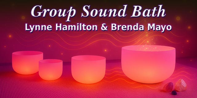 Group sound bath second Friday of each month at Seeds of Wellness